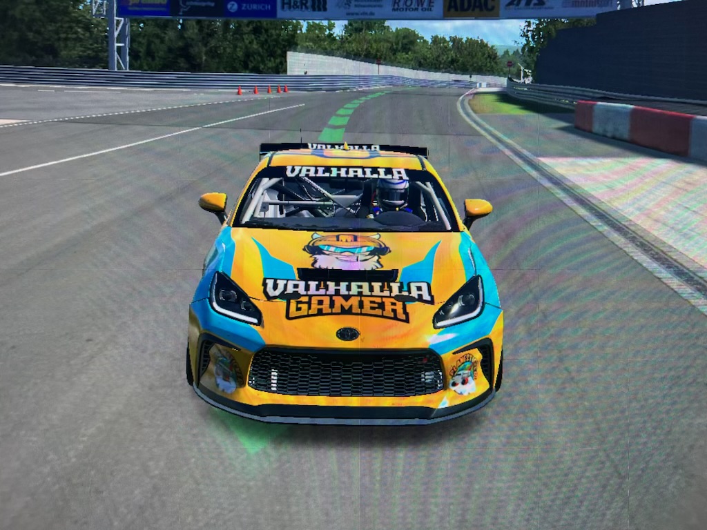 Valhalla Gamer race car on track